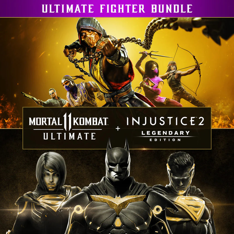 Pacote Mortal Kombat 11 Ultimate + Injustice 2 Edição Lendária